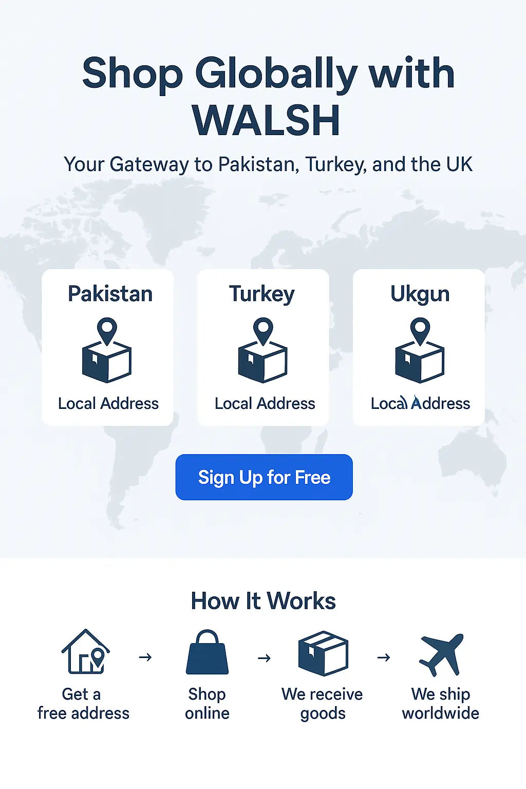 Consultancy Service (Do shopping from any online Stores by your Self) Walsh Trader