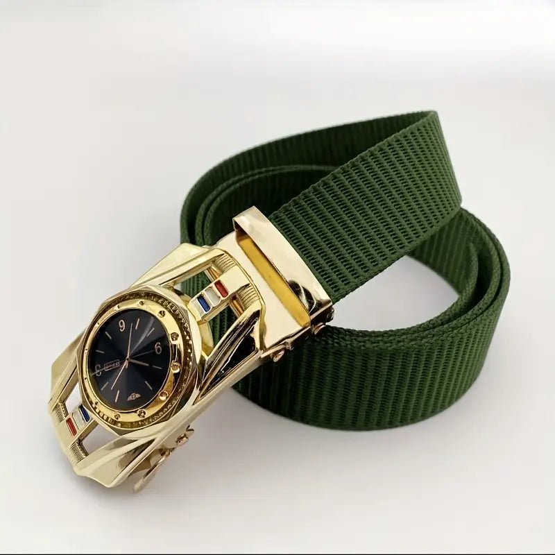 Men Casual Outdoor Belt with Watch Face Design Zhejiang,China