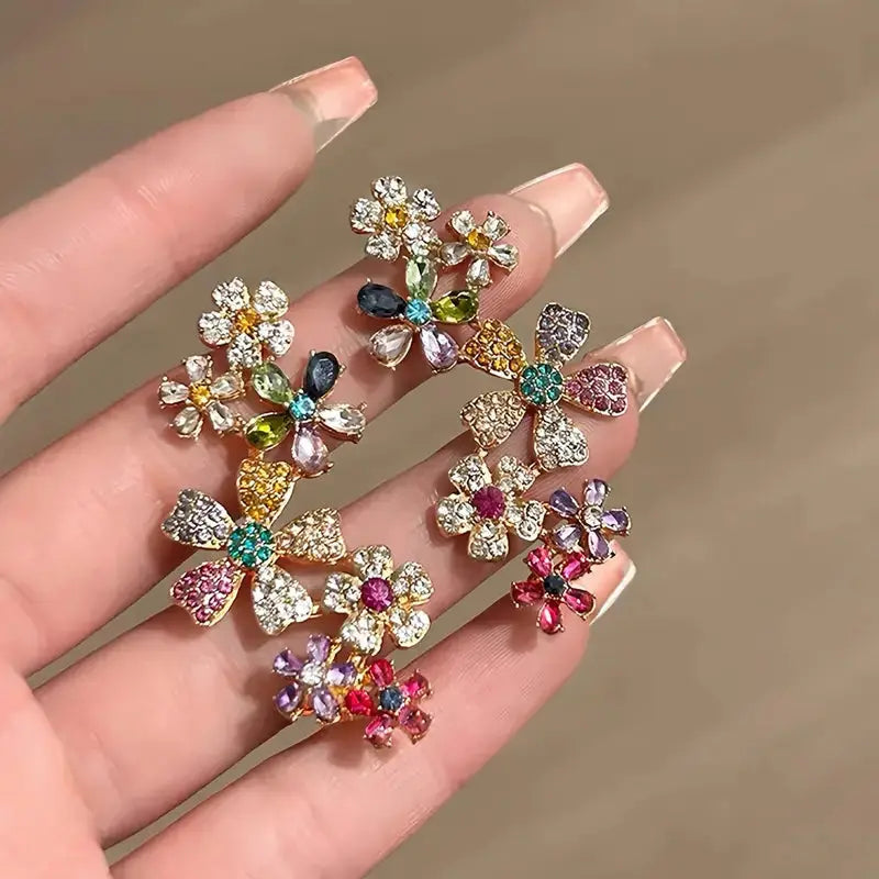 fashionable colorful party flower design ear earrings Zhejiang,China