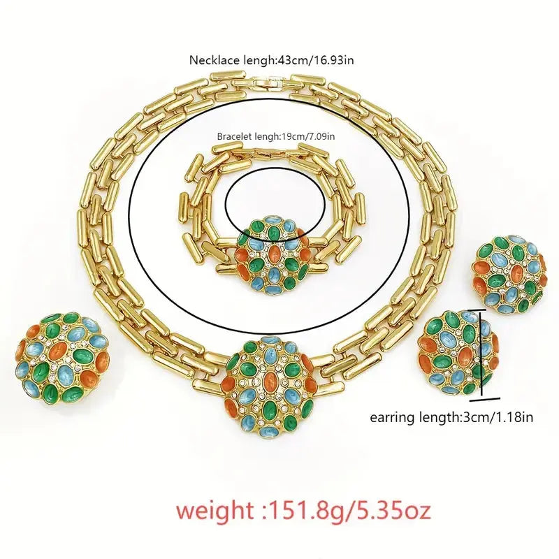 Golden Plated Necklace Earrings Bracelet Guangdong,China